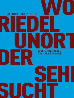 cover image of Unort der Sehnsucht
